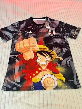 adidas Men’s One Piece Graphic Soccer Jersey - Black/Red/Yellow